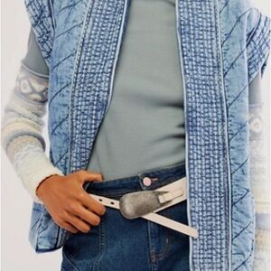 Bohme Blue Textured Vest